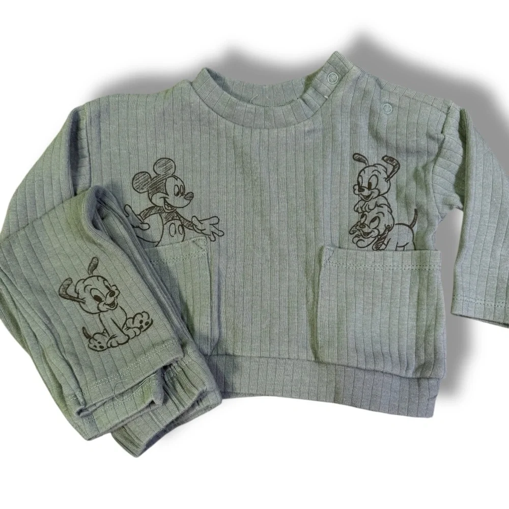 Baby Boy 3M Bundle | Carter's Knit Set, Disney Lounge Set, Shirt &‎ 4Pack